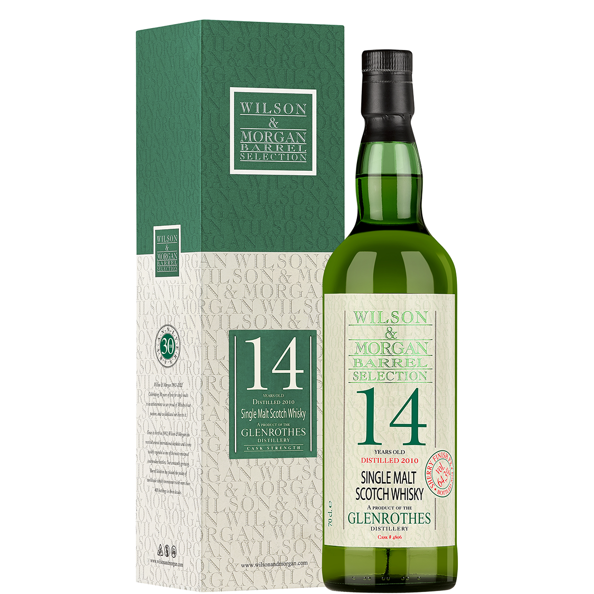 Виски  W&M Barrel Selection GLENROTHES 14YO Sherry Finish PX  GB  700 мл  64,3 %