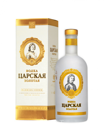 Водка Царская Золотая в подарочной упаковке   700 мл
