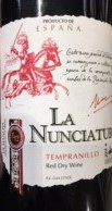 Вино   La Nunciatura   Tempranillo  Ла Нунциатура   Темпранийо 750 мл