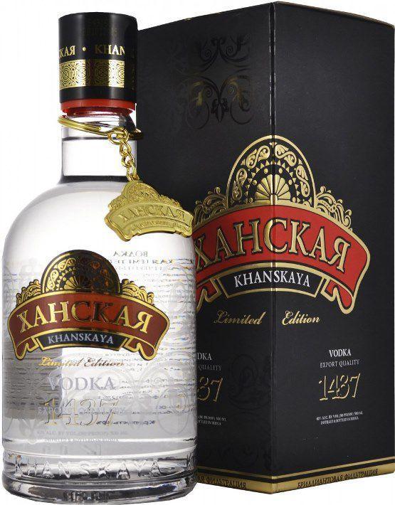 Водка Ханская LIMITED EDITION в сувен.коробке гуала 0,5 40%