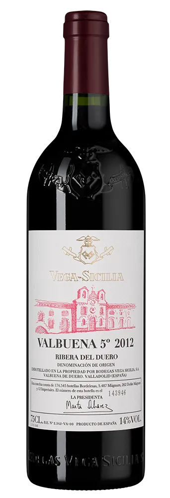 Вино Valbuena 5 Bodegas Vega Sicilia  2012  750 мл