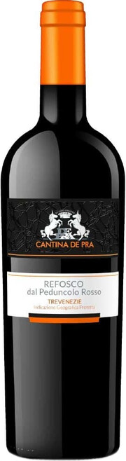 Вино Cantina de Pra  Refosco dal Peduncolo Rosso  Trevenezie IGP   750 мл  13 %