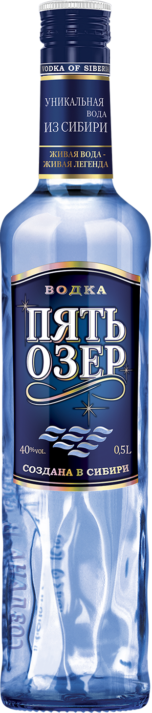 Водка Пять Озер 500 мл
