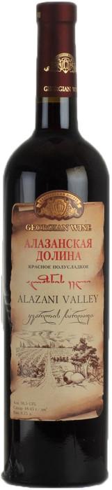 Вино Kvareli Cellar Alazani Valley Red Кварельский Погреб Алазанская Долина Красное 750 мл