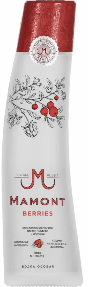 Водка Мамонт Беррис  500 мл