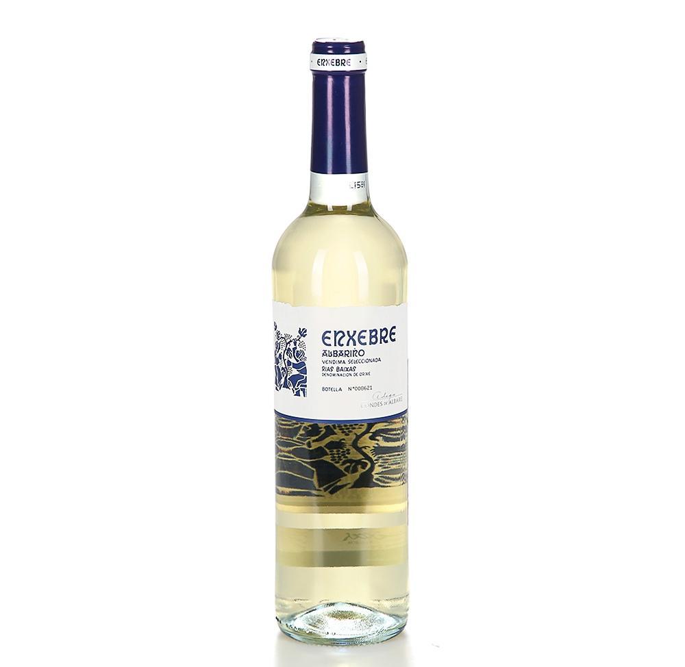 Вино испанское белое Albarino Vendimia Seleccionada DO Rias Baixas Enxebre 2015 750 мл