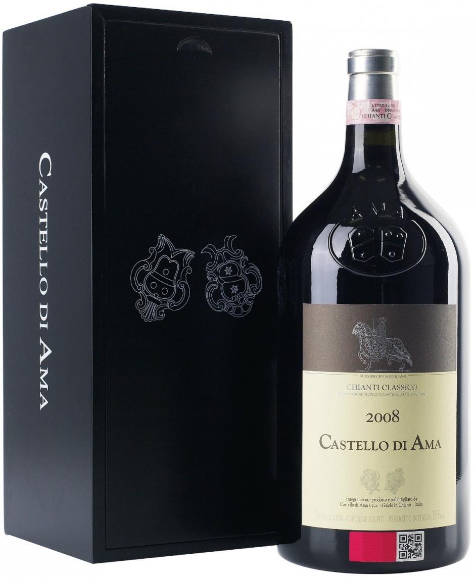 Вино Chianti Classico DOCG wooden box  Кьянти Классико в деревянной коробке 2008 3000 мл