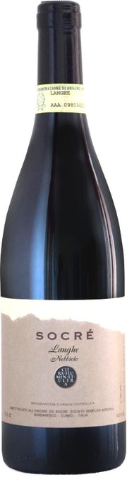 Вино Socre Langhe Nebbiolo DOC Сокре Ланге Неббиоло 2014 750 мл