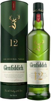 Виски Glenfiddich 12 Years Old in tube 700 мл