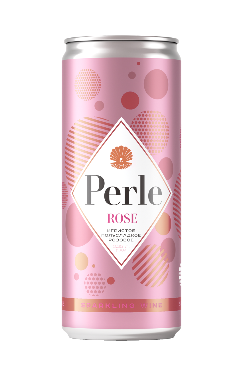 Игристое вино  Perle   Rose in can  250 мл