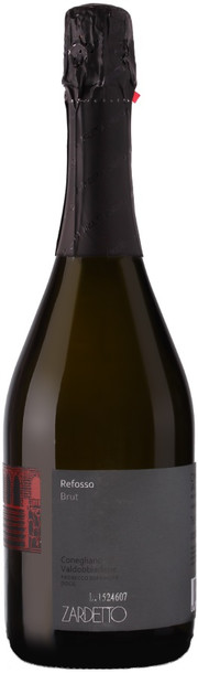 Игристое вино Zardetto Refosso Brut Conegliano Valdobbiadene Prosecco Superiore DOCG   2016 750 мл