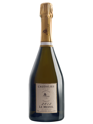 Шампанское  De Sousa Grand Cru Cuvee des Caudalies Le Mesnil Blanc de Blancs Extra Brut Millesime в подарочной упаковке  2012  750 мл 12,5%