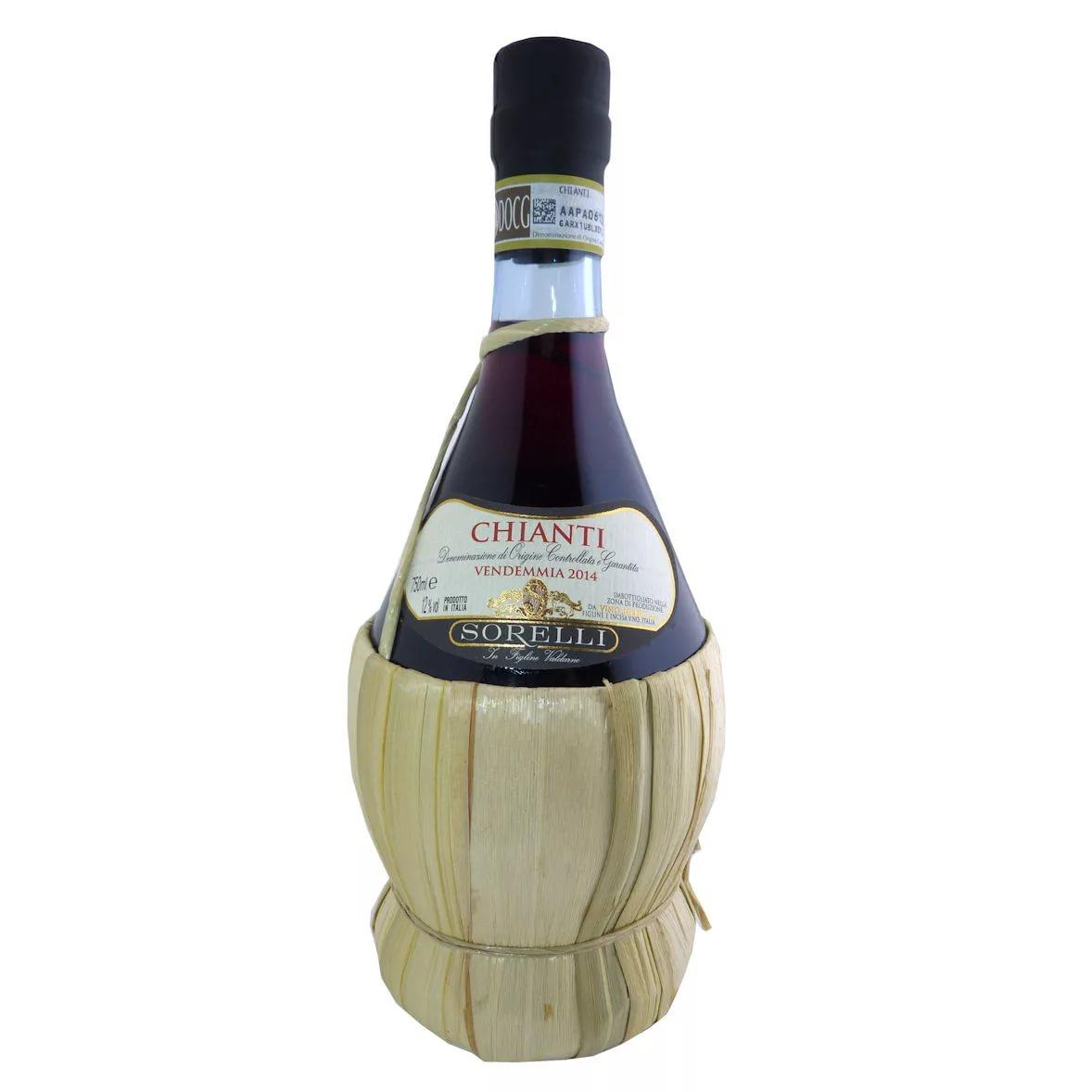 Вино  Vino Sorelli Chianti  BIO  DOCG  in a braid   2017 1000  мл