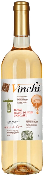 Вино Vinchi  Bobal Blanc de Noir-Moscatel  2022  750  мл