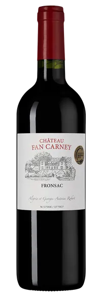 Вино Chateau Fan Carney Fronsac   2019  750 мл