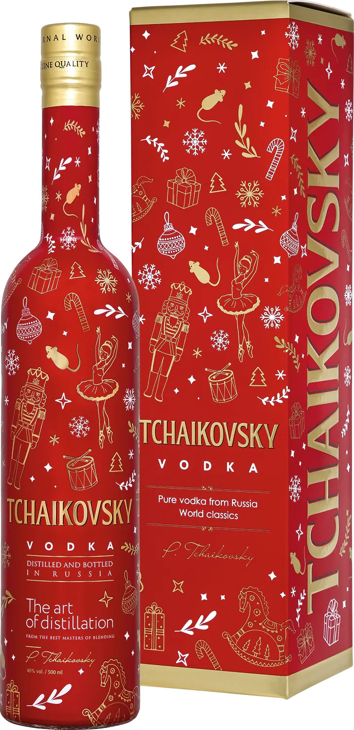 Водка Чайковский Щелкунчик в подарочной упаковке  500 мл