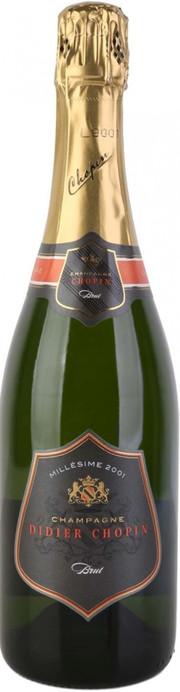 Шампанское Didier Chopin  Millesime Brut Champagne AOC 2008 750 мл