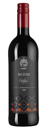 Вино Имение Сикоры  Мерло    Сикоры  красное сухое  2019  750 мл 14 %