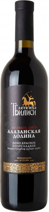 Вино Legend of Tbilisi Alazani Valley Red Semi-Sweet Легенда Тбилиси Алазанская Долина Красное Полусладкое  750 мл