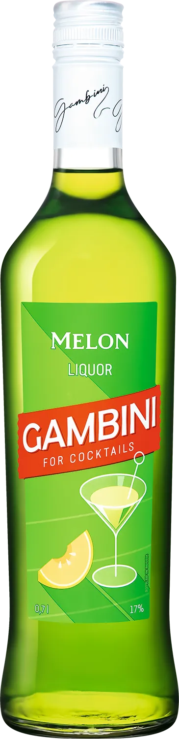 Ликер   Gambini  Green Melon  700  мл  17 %