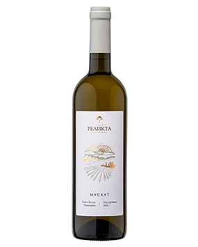Вино  Реликта  Мускат белое полусухое    2023 750 мл  12 %