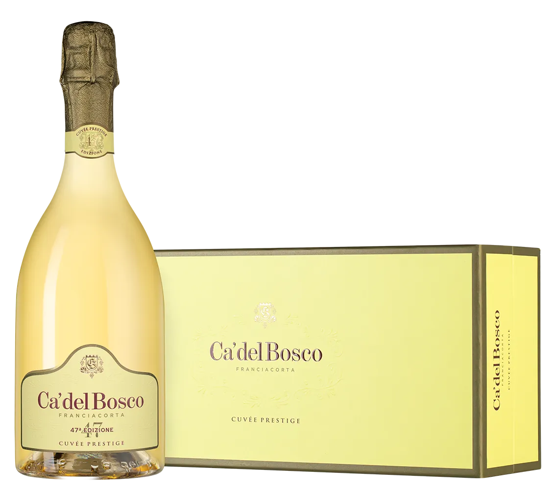 Игристое вино Ca'Del Bosco Franciacorta Cuvee Prestige Edizione 47 gift box 2022  750 мл