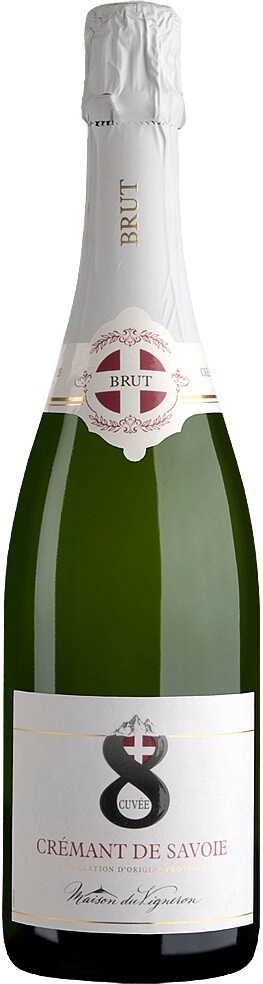 Игристое вино La Maison du Vigneron Cuvee 8 Brut Cremant de Savoie AOP 2021 750 мл