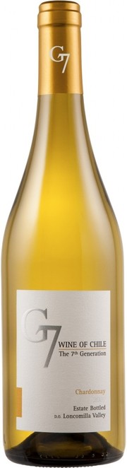 Вино G7 Chardonnay Loncomilla Valley DO Vina del Pedregal  Джи 7 Шардоне Лонкомилья Вэлли DO Винья дель Педрегаль 2020 750 мл