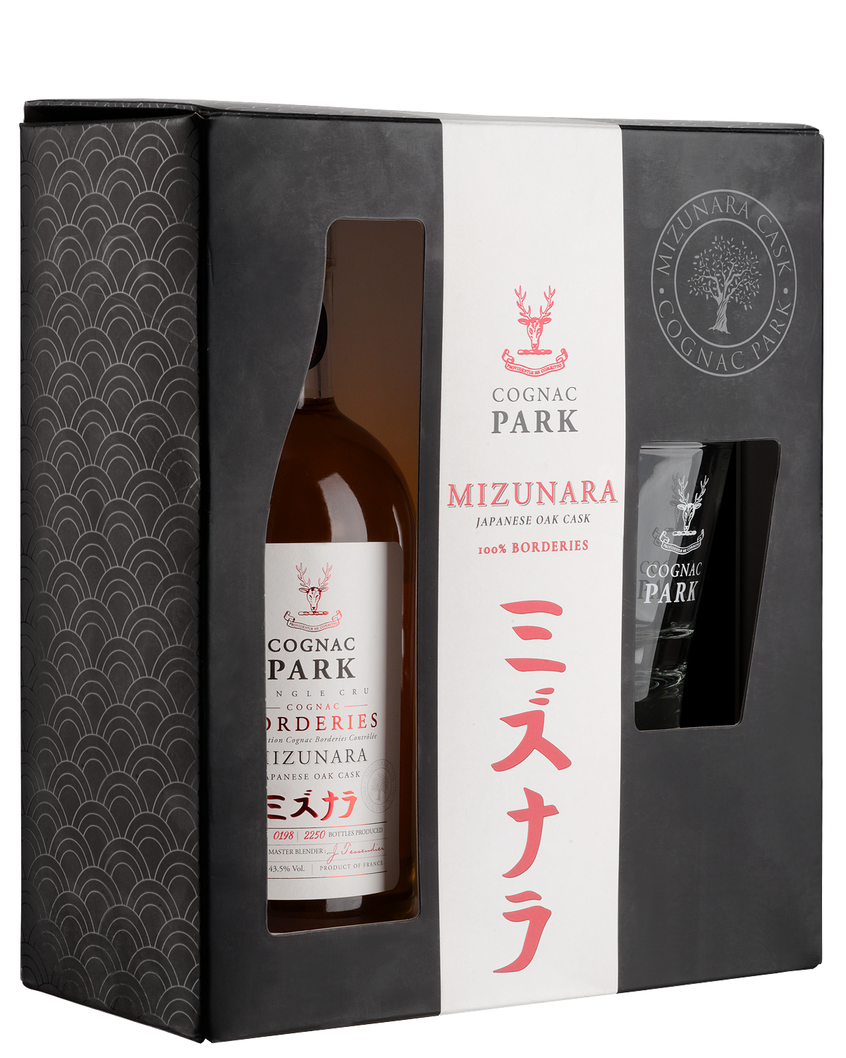 Коньяк Park Mizunara Borderies gift set with glass  700 мл