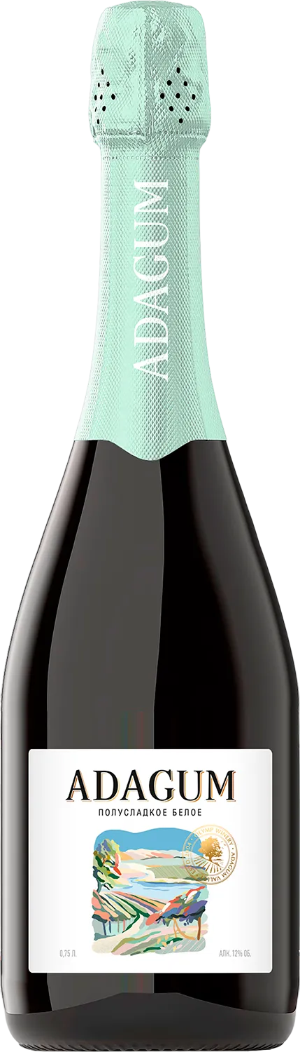 Игристое вино Адагум белое полусладкое 2024  750  мл  12%
