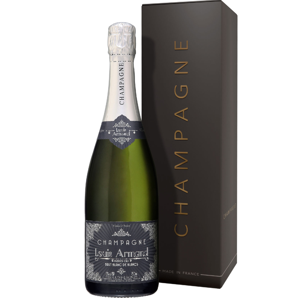 Шампанское Louis Armand   Blanc de Blancs Brut Champagn  gift box 2020  750 мл