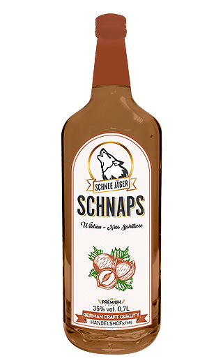 Шнапс Schnee Jager Schnaps Wildsau - Nuss Spirituose Шнее Егер шнапс Лесной Орех 700 мл