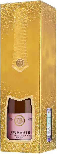 Игристое вино ЗБ Вайн Спуманте Розовое Брют в подарочной коробке  750 мл
