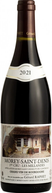 Вино Gérard Raphet Morey-Saint-Denis 1er Cru Les Millandes  2021 750 мл