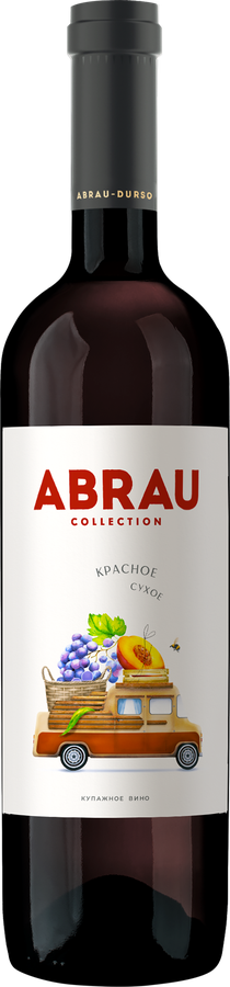 Вино Абрау Купаж красное сухое  2024  750 мл