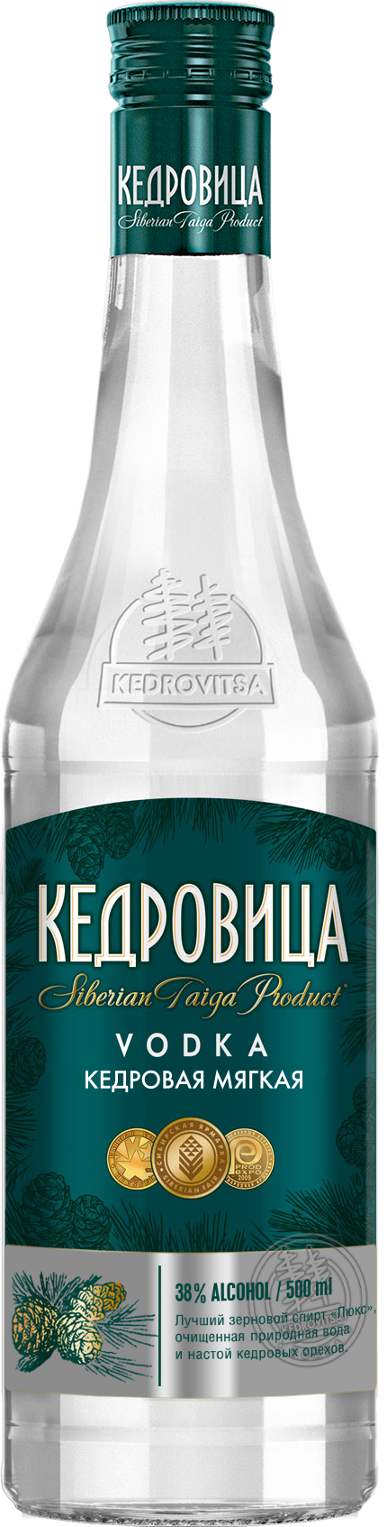 Водка Кедровица Кедровая Мягкая  500 мл