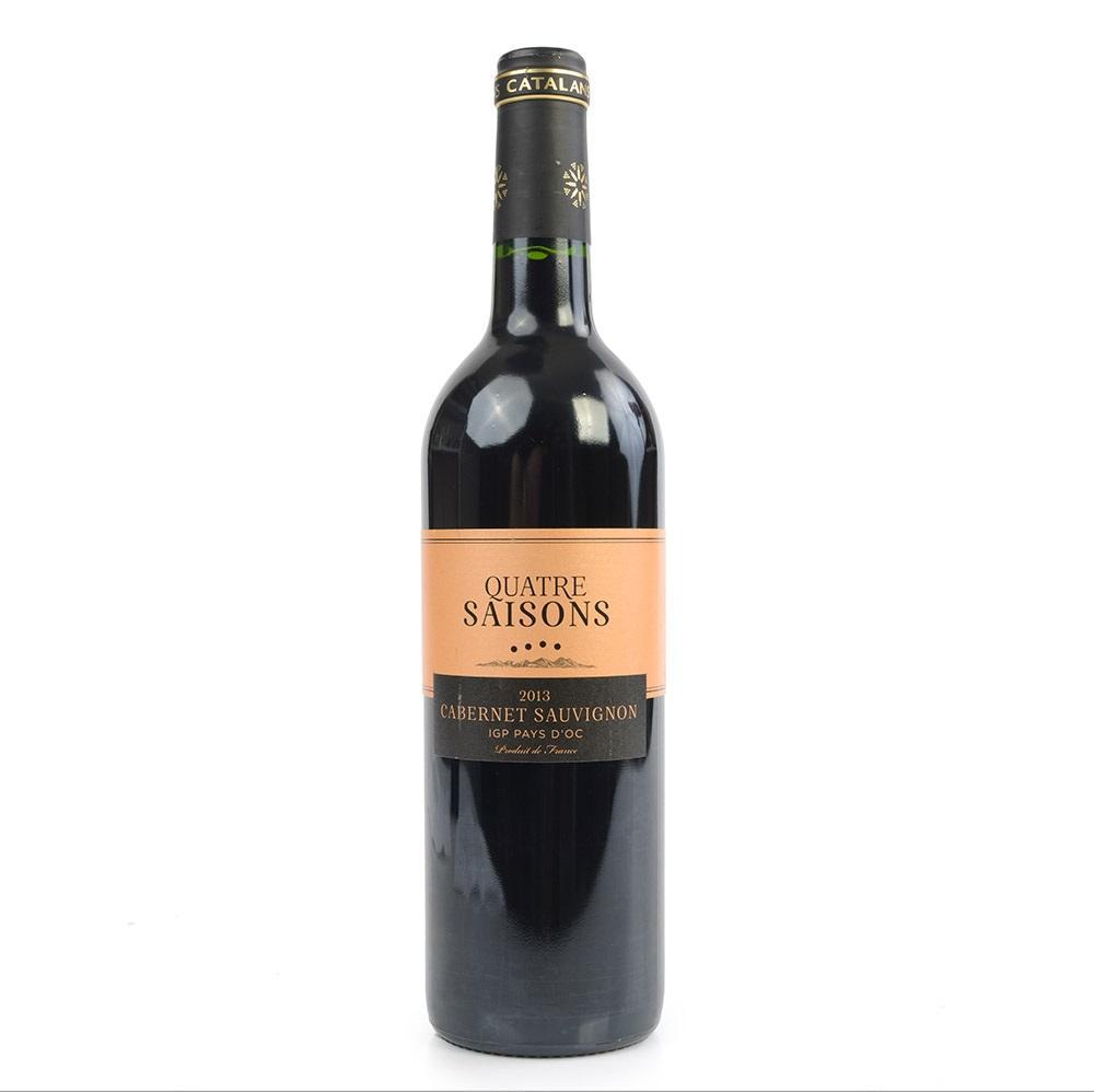 Вино Quatre Saisons Куатре Сайсонс IGP Pay d'OC  Cabernet Sauvignon Каберне Совиньон 2014 750 мл