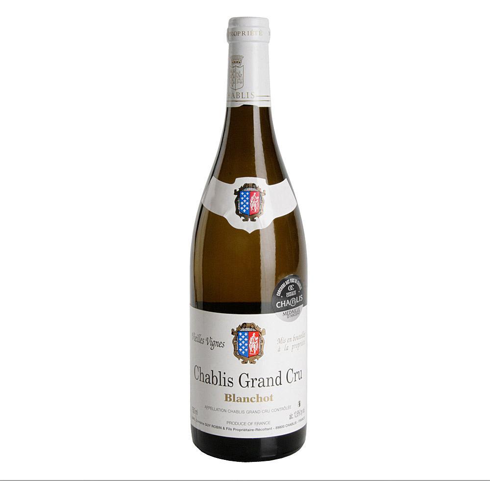 Вино Domaine Guy Robin  AOC Chablis Grand Cru Blanchot   2023 750 мл