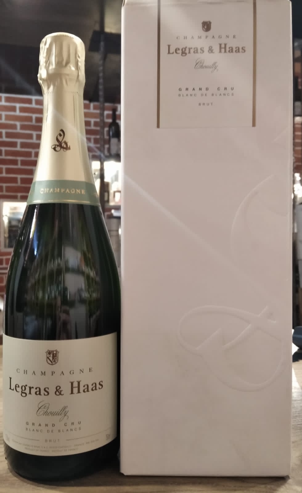 Шампанское  Legras & Haas Blanc de Blancs Grand Cru Extra Brut Champagne AOC  gift box 750 мл