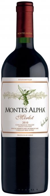 Вино "Montes Alpha" Merlot, "Монтес Альфа" Мерло, 2010, 750мл