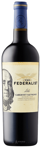 Вино  The  Federalist   Lodi   Cabernet Sauvignon     2018 750 мл