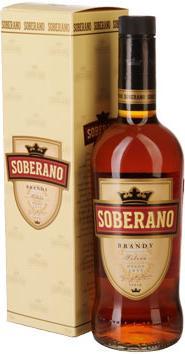 Бренди Soberano gift box 700 мл