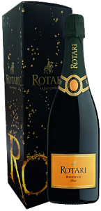 Вино Mezzacorona Trento Rotari Riserva Brut gift box Медзакорона Тренто Ротари Ризерва Брют в подарочной упаковке 2014 750 мл