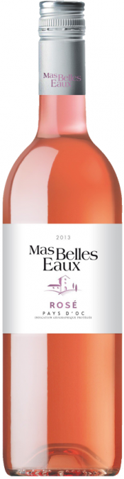 Вино Mas Belles Eaux Rose, Pays d'Oc IGP, Мас Бель Зо Розе, 2013