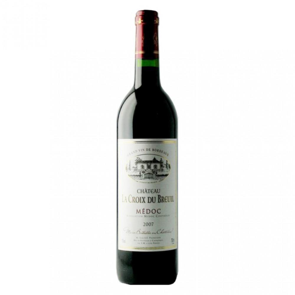 Вино  Chateau La Croix Du Breuil  Medoc AOC Шато ля Круа дю Брей Медок AOC 2018 750 мл