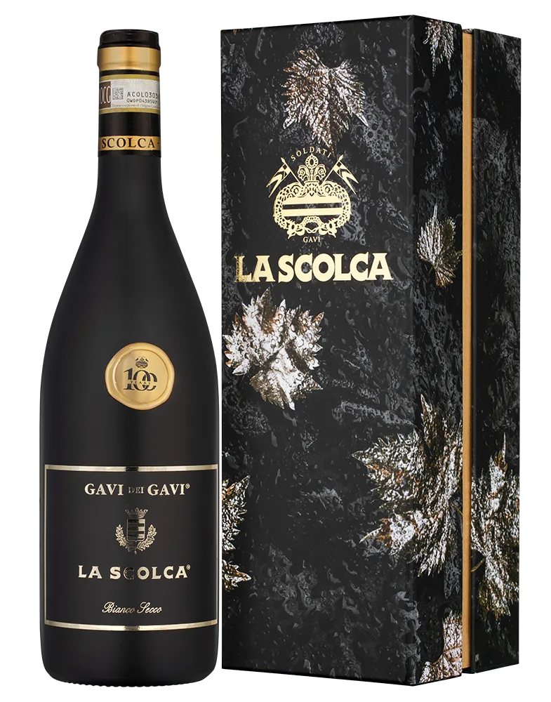Вино La Scolca Gavi dei Gavi special black bottle gift box 2019  750 мл