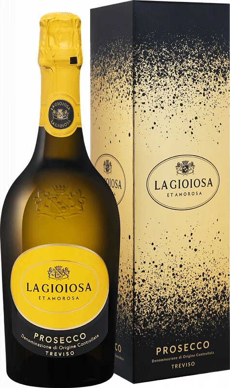Вино игристое La Gioiosa Prosecco DOC Treviso Brut gift box  750 мл