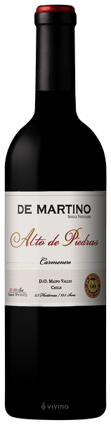 Вино   De Martino  Alto de Piedras Carmenère  Де Мартино   Альто Де Пьедрас. Карменер 2017     750 мл