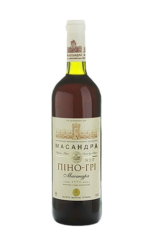 Вино  ликерное  Пино-Гри Массандра выдержанное  750 мл