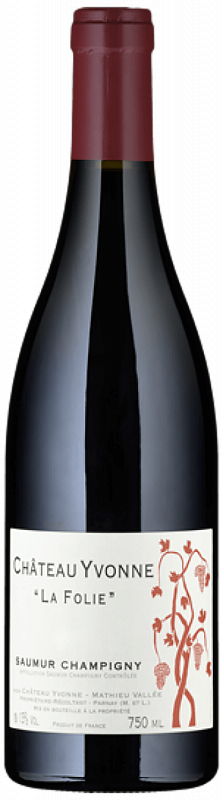 Вино Chateau Yvonne La Folie Saumur Champigny AOC  Шато Ивонн  Ля Фоли Сомюр Шампиньи AOC  2016 750 мл